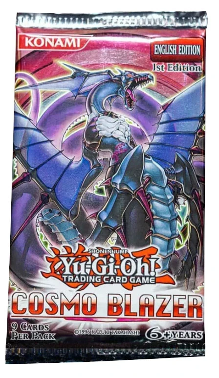 Yu-Gi-Oh! TCG Cosmo Blazer Sealed Collectible Card Game Packs for