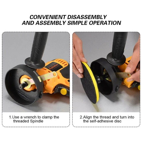 800W Car Buffer Polisher 5" Pad Bonnet Sander Polishing Machine Kit - Bild 14 von 18