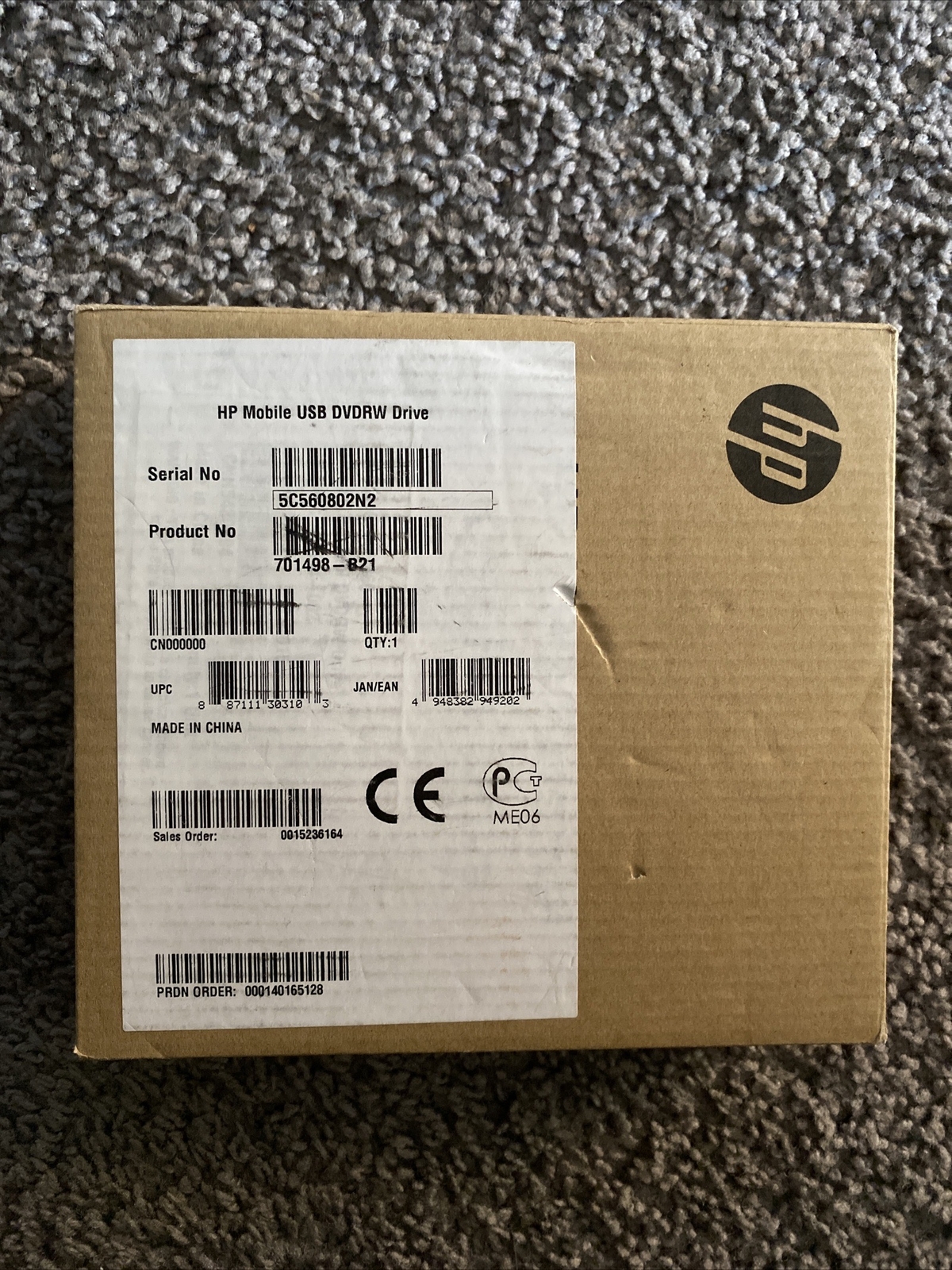 HP USB External DVDRW Drive GP60NB50 F2B56AA Open Box eBay