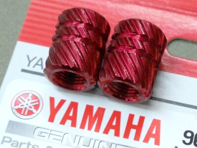 RED VALVE CAP TUNING FORK DUST STEM TIRE WHEEL LOGO RIMS UNIVERSAL FOR YAMAHA RED VALVE CAP TUNING FORK DUST STEM TIRE WHEEL LOGO RIMS UNIVERSAL FOR YAMAHA