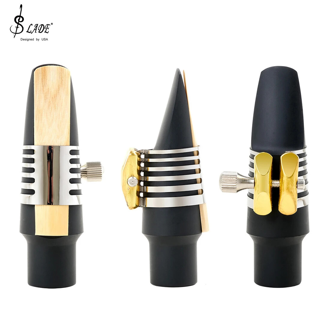 SLADE Saxophone Mouthpiece Sax Connector Compact Single Screw Adjustment Clip