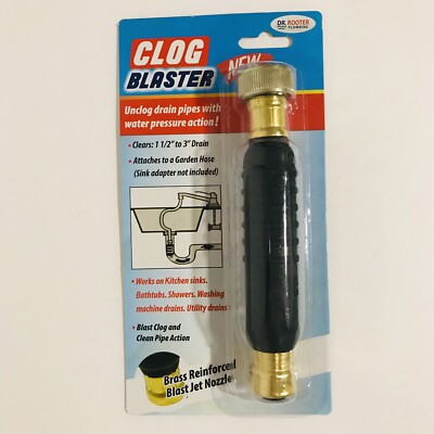Dr Rooter Clog Blaster Drain Blaster Pump Sink Pipe Home Remover