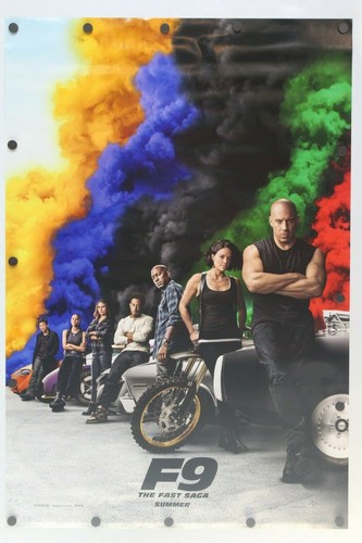 F9: The Fast Saga Unreleased Double Sided Original Movie Poster 27" x 40"