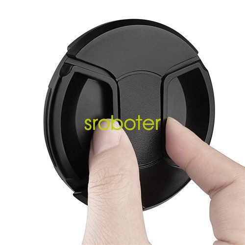 58mm PRO Centre-Pinch Snap-On Front Lens Cap for Canon Nikon Sony