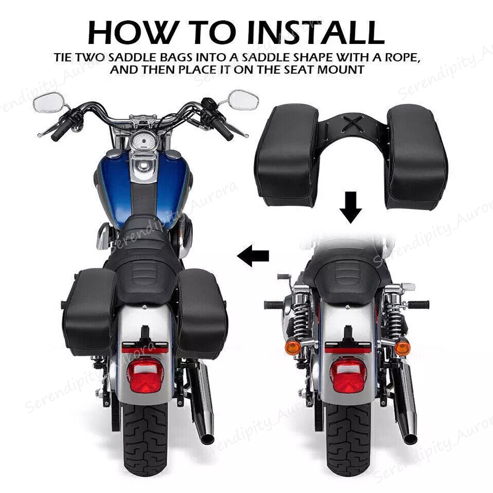 Black Saddle Bags Saddlebag Luggage Bag for Honda VTX1300C VTX1800C VTX 1800 USA eBay