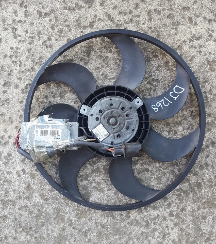 2004-2010 VW VOLKSWAGEN TOUAREG RIGHT PASSENGER RADIATOR COOLING FAN OEM DJ1268 - Image 4 of 4