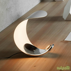 Lampadaire De Table LED Moderne Style Lune - Design Créatif, Lumière Ajustable, Pour Bureau Ou Chevet