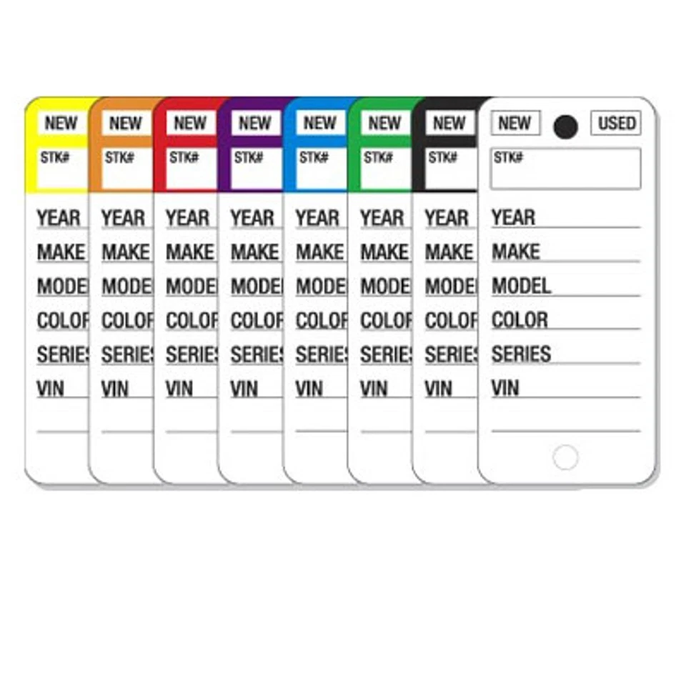EZ LETTERING Color Stripe Key Tags (250 per box)
