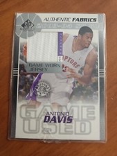 2003-04 Sp Authentic Fabrics Antonio Davis Game Used Jersey Toronto Raptors