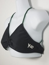Kauai Bikini Hammer Top Black Green And White 24 KB Size Medium Made In USA