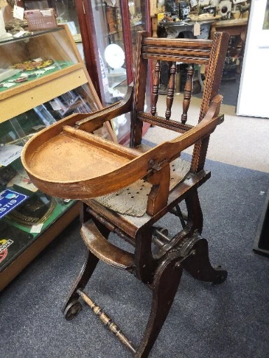 Antique Victorian Child s Metamorphic High Chair Rocking Chair eBay