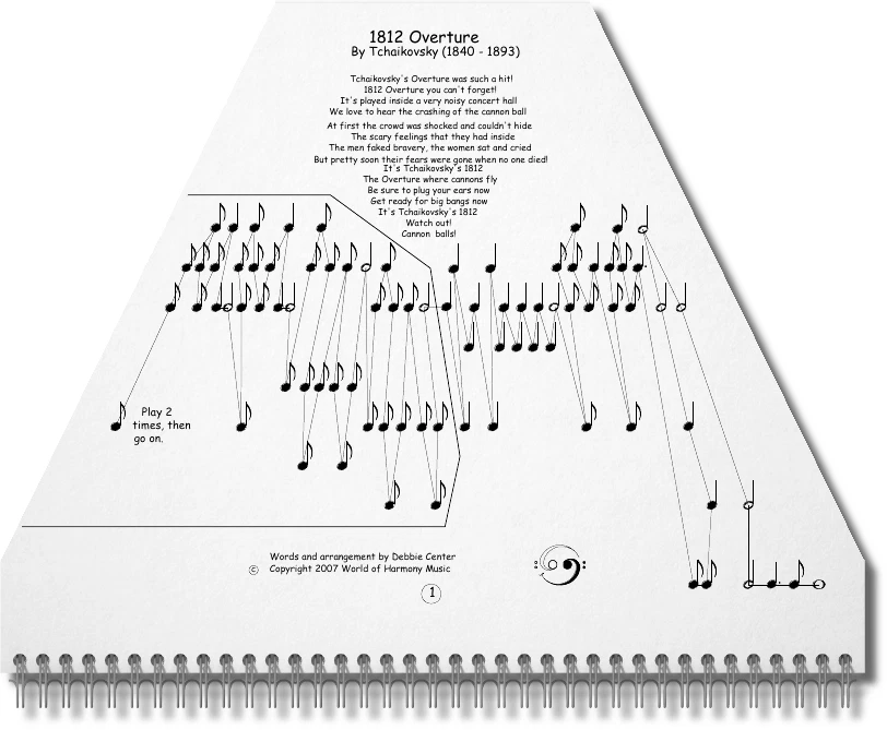 Zither Lap Harp Sheet Music ~ Fall / Winter; Holiday and Classical Music - Image 2 of 4