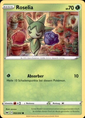 Pokemon - 2/202 Roselia - Schwert & Schild 1 - Deutsch