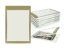 CF Magnetic Card Holder One Touch Case GOLD BORDER - 35PT-360PT Sizes