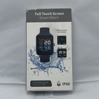 Full Touch Screen Smart Watch For IOS & Android, GPS, IP68 Waterproof 1.54  Disp