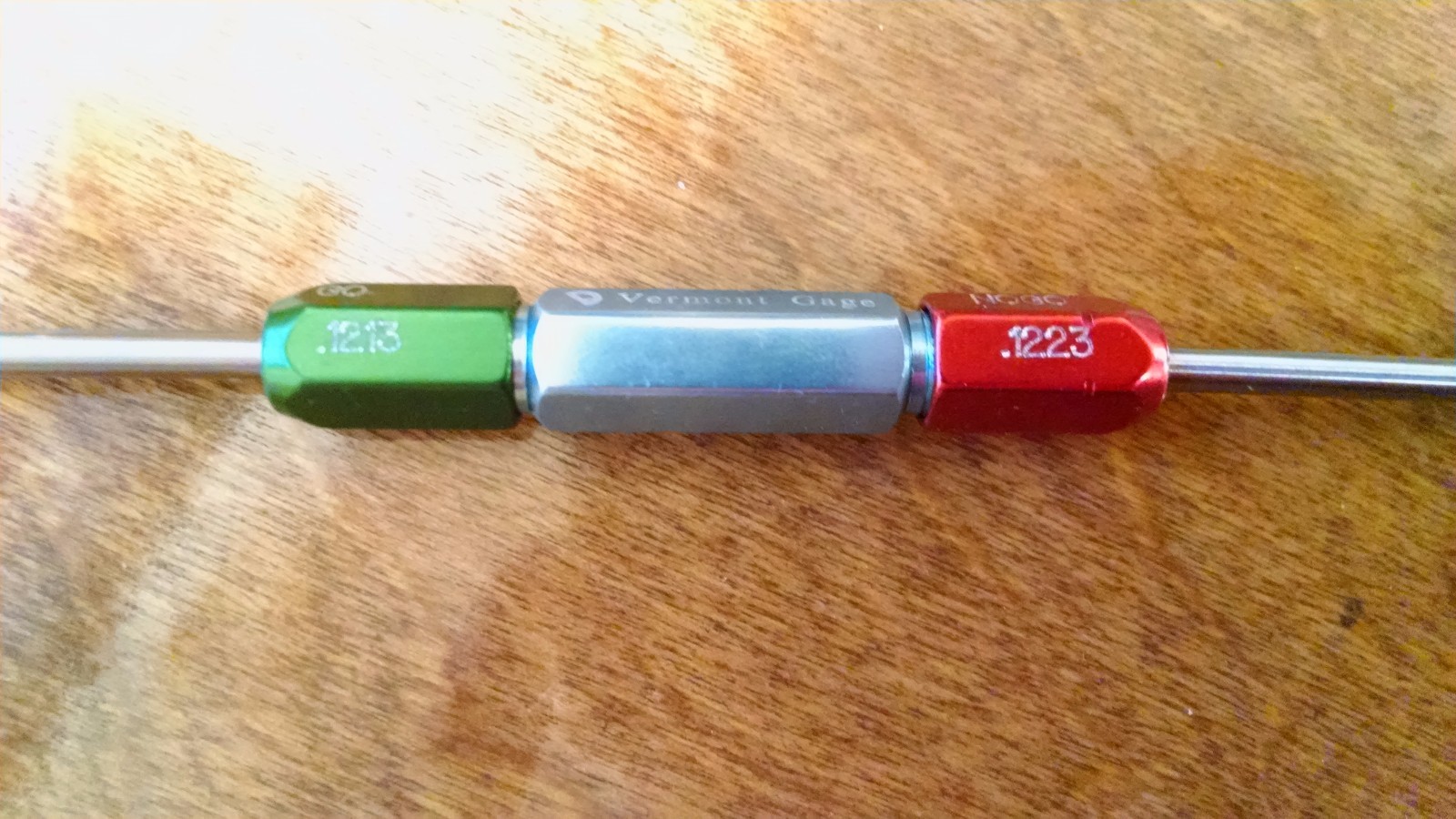 Vermont Gage .1213" / .1223" Hex Plug Gage Go / NoGo Gauge Made in USA eBay