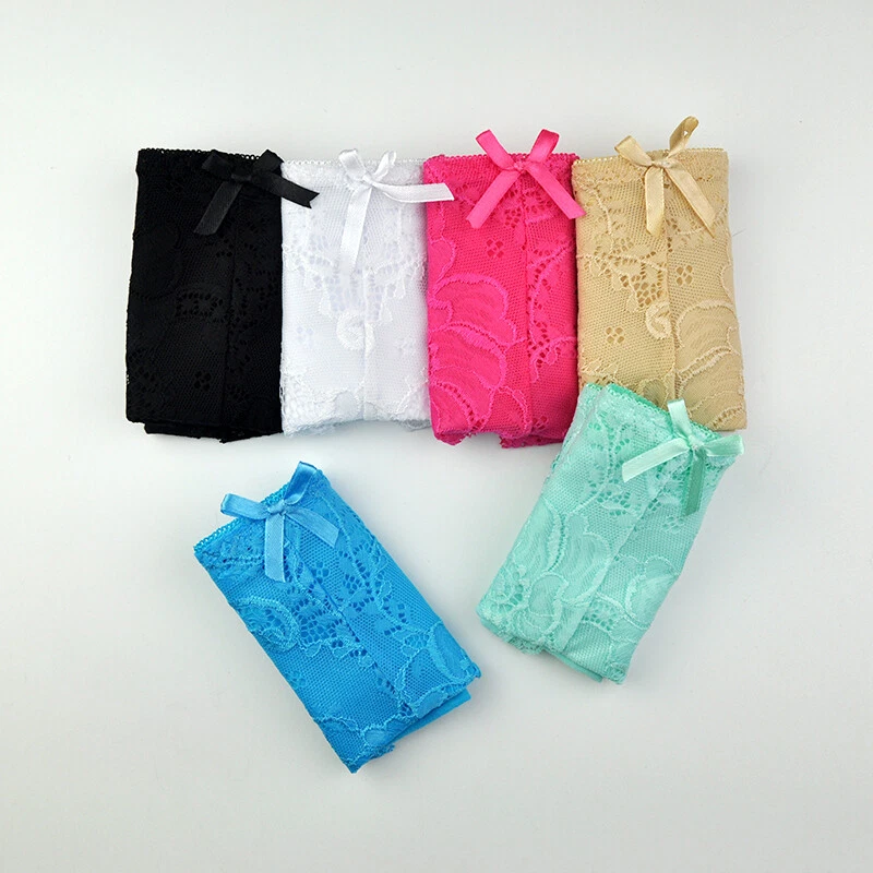 Paquete de 3/6/12 bragas ropa interior sexy calzoncillos de encaje bragas de algodón para damas #329 Foto 2 de 4