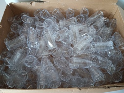45 Clear PLASTIC Western Cowboy Boot 1 oz Mini Shot Glasses Party Decoration