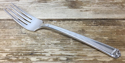 Holmes Edwards Bright Future IS Deep Silver 1954 1 Salad Fork Thistle MCM Floral