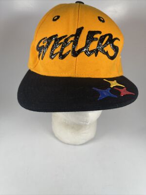 Rare Pittsburgh Steeler Hatco Premium SnapBack Hat Drizzle Nfl Clean Bling