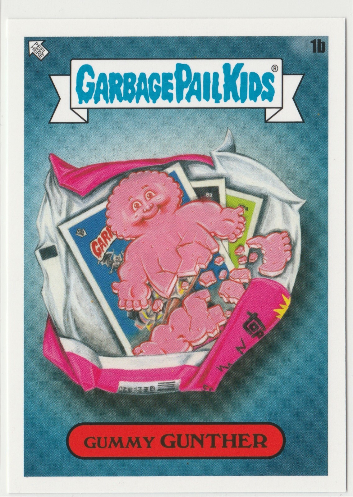 Gummy Gunther 1b Garbage Pail Kids GPK 2021 Food Fight Series Card