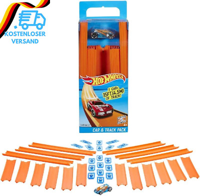 Hot Wheels Bahn Track Builder, Trackteile & Verbindungsstücke (36 Teile) Für Aut