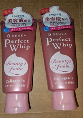 Senka Perfect Whip Collagen in Face Wash 120g  X2     ! MADE IN JAPAN !