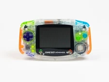 Nintendo GameBoy Advance Transparent with Multicolor Buttons