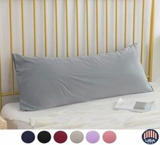 Luxurious Satin Silk Pillowcase Soft Bedding Standard Queen King Pillow Cover US