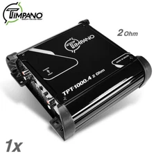 1x Timpano TPT-1000.4 2 Ohms Brazilian Amplifier 1000W Car Audio 4 Channel Amp 