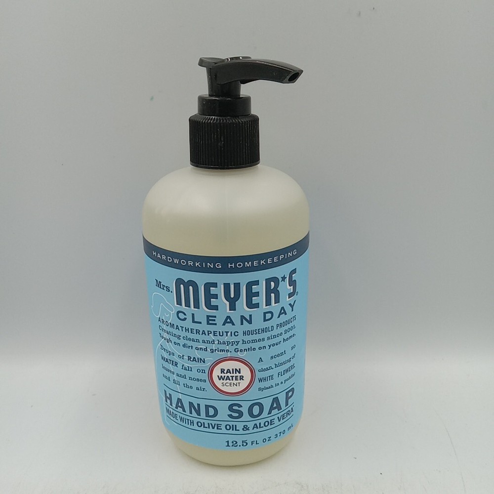 Mrs. Meyer's Clean Day Liquid Hand Soap, RAIN WATER Scent 12.5 fl oz. ...334