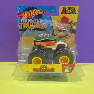 Diecast Hot Wheels Monster Truck Super Mario Bowser 16/75 1:64 Brandneu Sealed