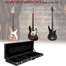 Glarry Bass Guitar Hard Case for Electric Bass Hardsell Case with Lock Keys