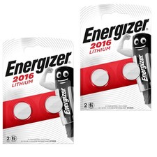 4x Energizer CR2016 3V Lithium Coin Cell Batteries Longest Expiry CR 2016