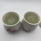 Vintage Elizabeth Arden Porcelain Floral Candle Jars Made In Japan Set Of 2 — photo 5