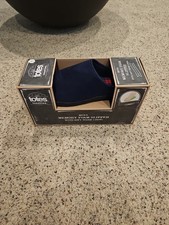 New Totes Toasties Men's Memory Foam Slippers Navy Blue And Plaid Size L 9-10 