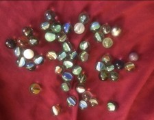 Lot Of 50 Vintage Cats Eye Marbles