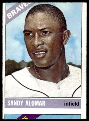 1966 TOPPS SANDY ALOMAR 428 VG MC BASEBALL ATLANTA BRAVES