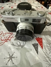 MINOLTA Hi-Matic 7s 45mm f/1.8 CLC Film Camera Untested W Leather Case