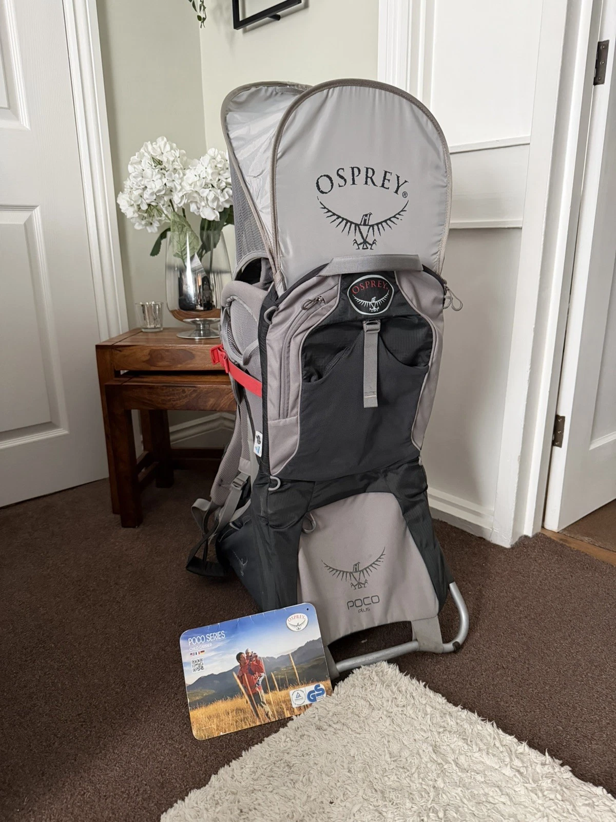 Osprey Poco Plus Baby/toddler Backpack Carrier With Sunshade & Stirrups