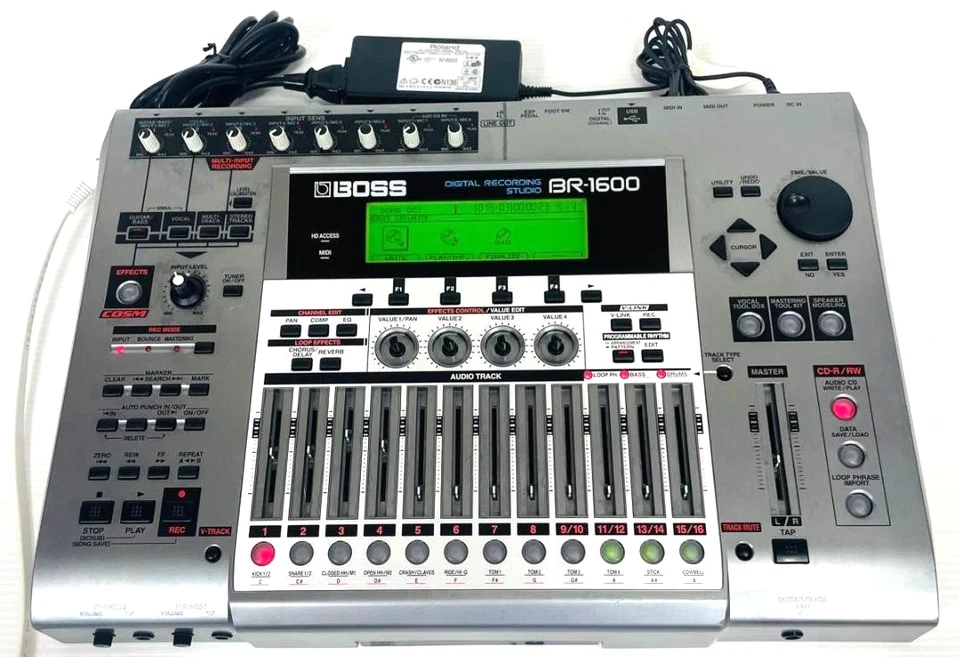 BOSS BR-1600CD Digital Multitrack Recorder Tested with adapter manual and CD - Image 4 of 4