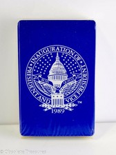 George HW Bush, Dan Quayle Presidential Inauguration 1989 Vintage Playing Cards
