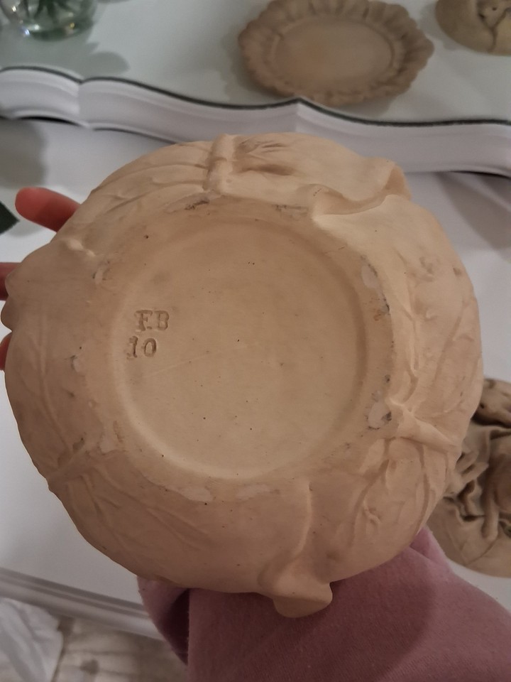 Rare Egmondville English Rabbit Caneware Game Dish Cabbage Tureen 1850 ...