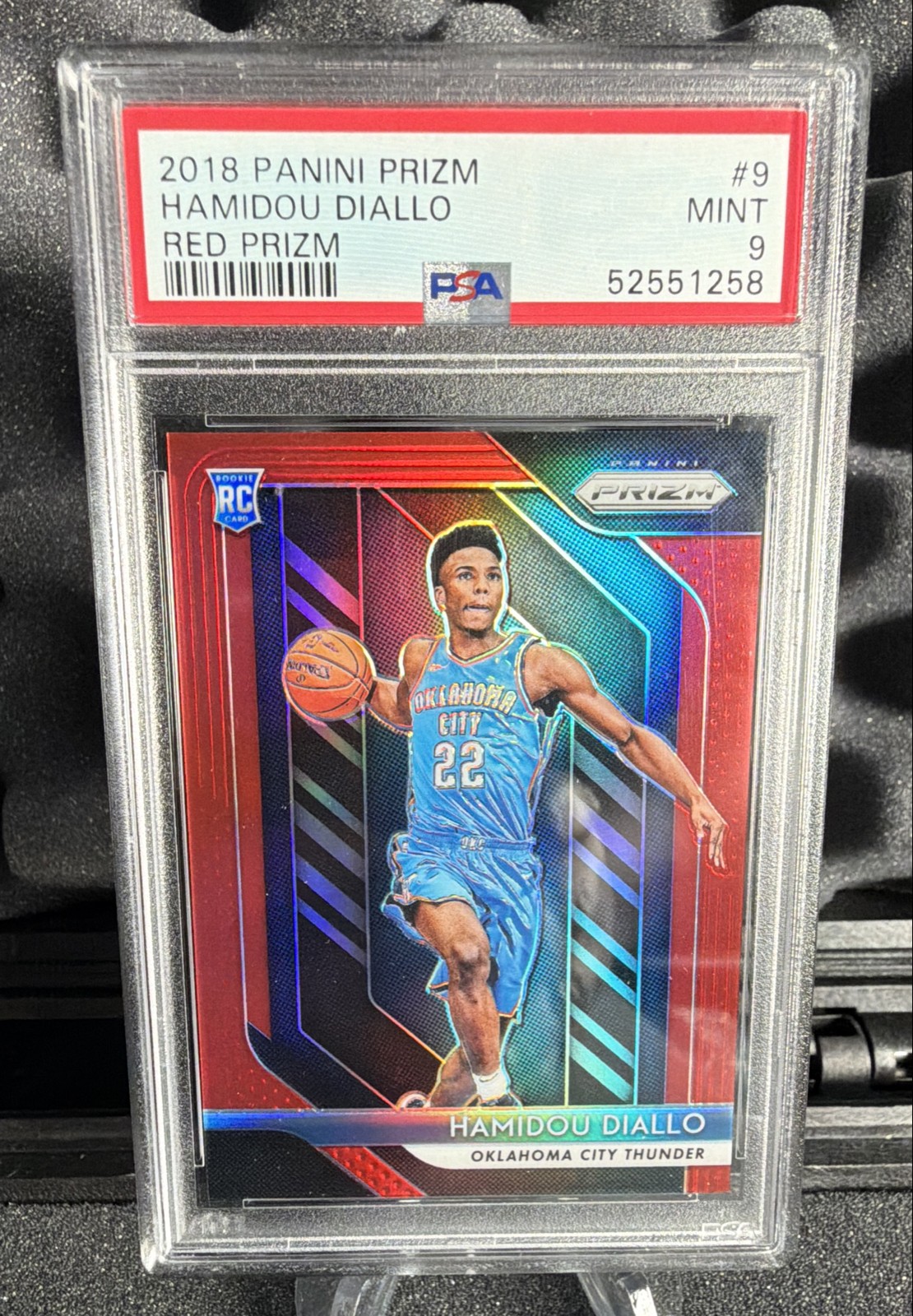 2018-19 Panini Prizm - Hamidou Diallo #9 Red Prizm /299 (RC)