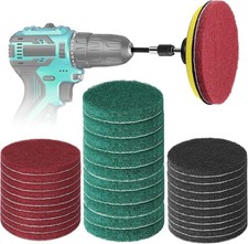 Power Scrubber Pads Drill Attachment, 26 Pieces 4 Inch Headlight Restoration
