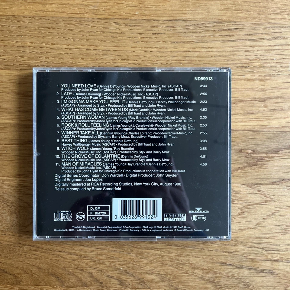 Styx - Best of - CD - RCA - remastered - 1991  - Bild 3 von 3