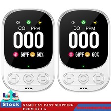 3in1 Plug in Carbon Monoxide Detector Combination Detectors w/ Humidity Sens 2pc