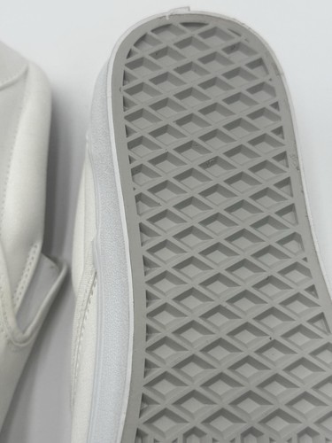 Vans "Classic Slip-On" Sneakers White Unisex Skateboarding Era Vulc Shoes sz 10 - Picture 9 of 13