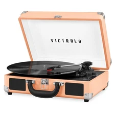 Victrola Journey Bluetooth Portable Suitcase Record Player – with Built-in