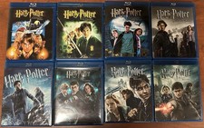 LOt 8 Harry Potter Blu-ray Complete Series, Used